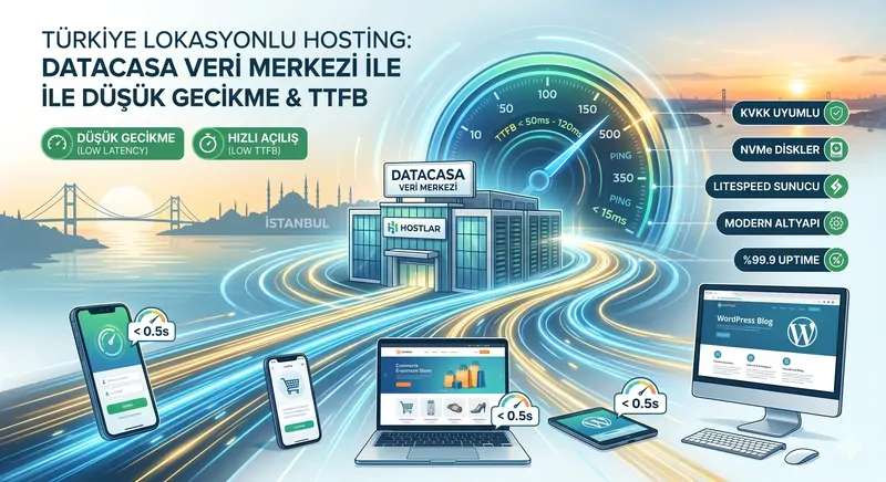Türkiye Lokasyonlu Sunucularda Yüksek Performans: Datacasa Veri Merkezi İle Gecikmesiz Hosting